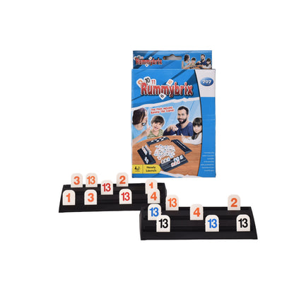 MINI JUEGO MESA CLASICO LOGICA RUMMY DIM:19x15X4