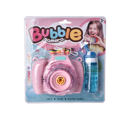 JUGUETE CAMARA DE BURBUJAS PLASTICO