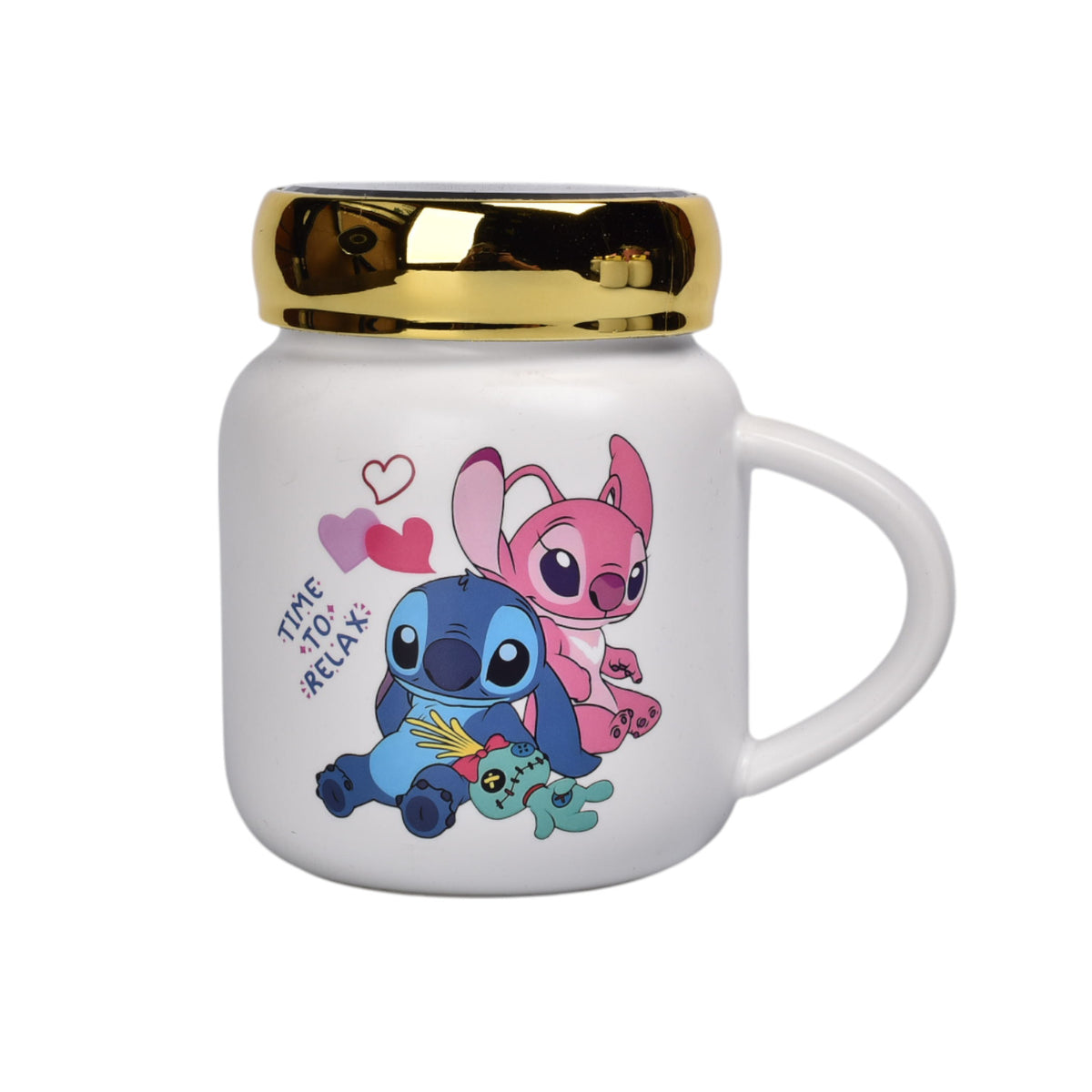 mug pocillo ceramica personaje tapa espejo 420ml