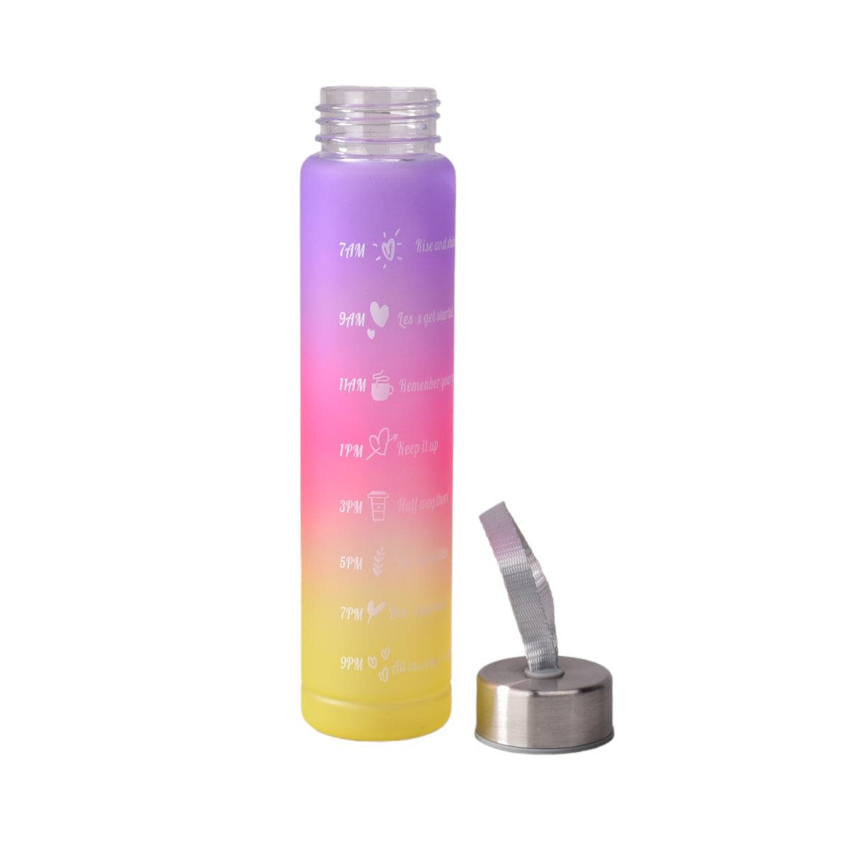 set botella motivacional de agua por 3 unidades