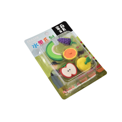 SET BORRADORES CON FORMA FRUTAS VERDURAS