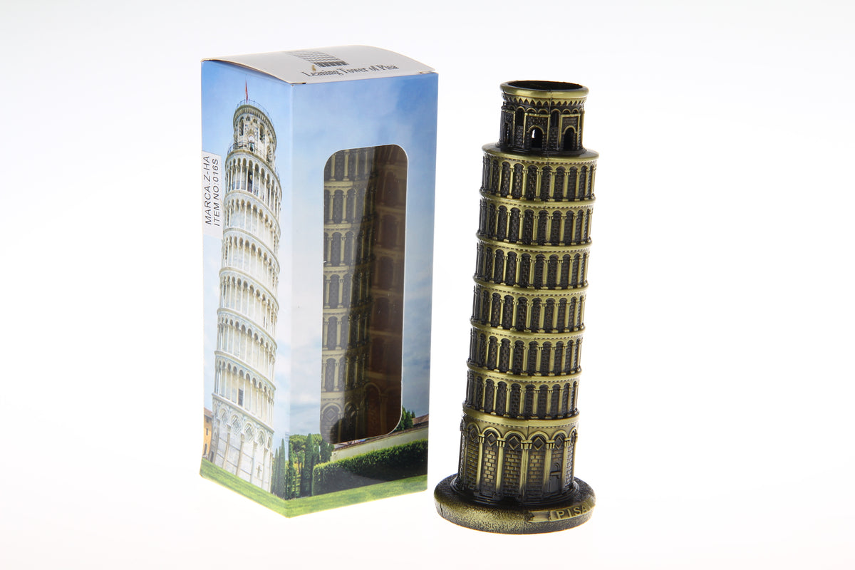 adorno en metal dim:15.5cm torre pisa