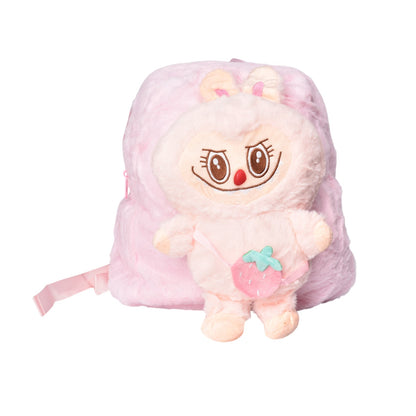 MALETA MORRAL PERSONAJE LABUBU PEQUEÑO INFANTIL POLIESTER DIM:35X26X8