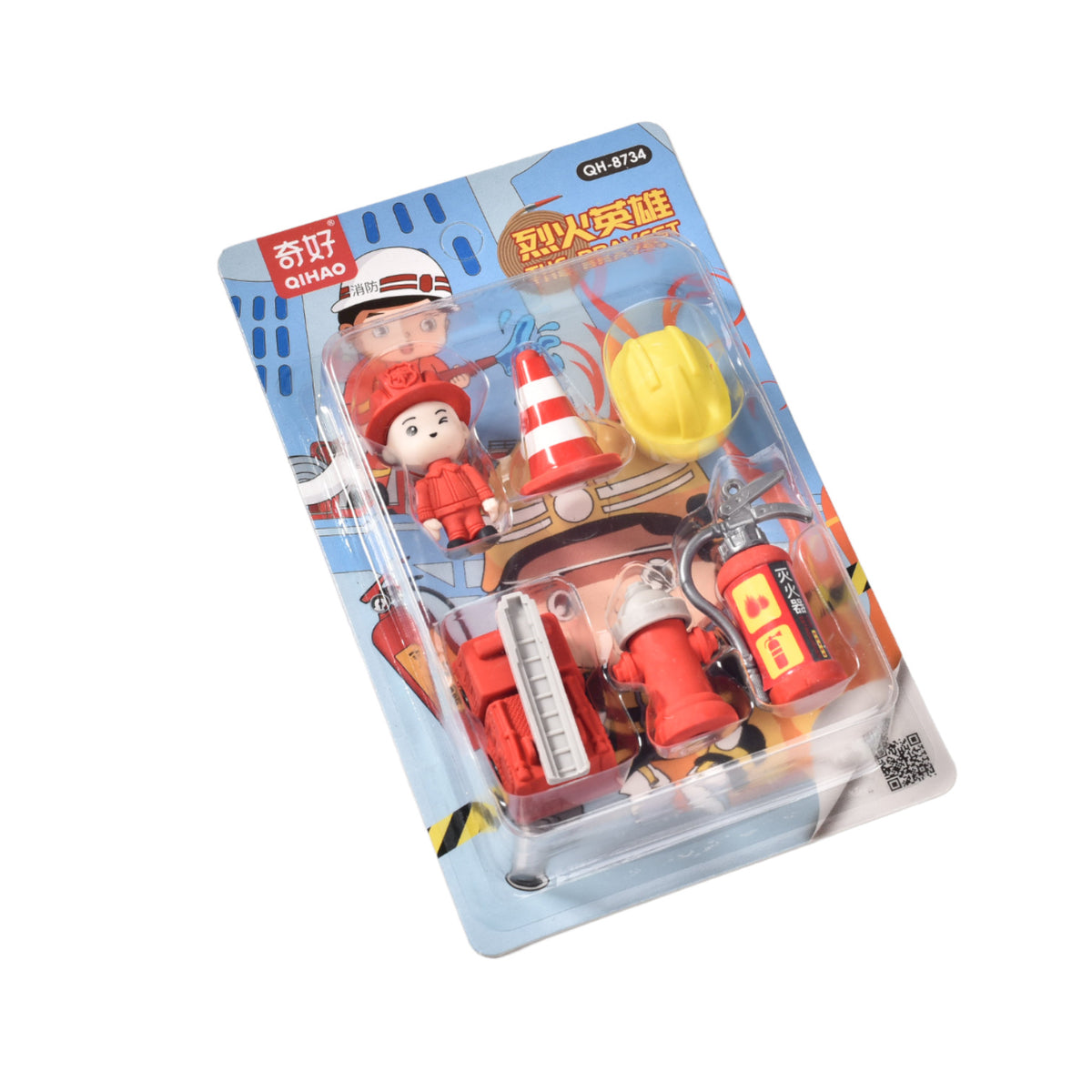 set borrador con forma bombero