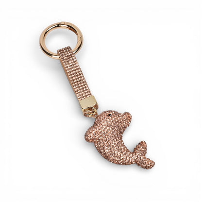 LLAVERO RESINA Y  METAL DELFIN DIM:6X5X1