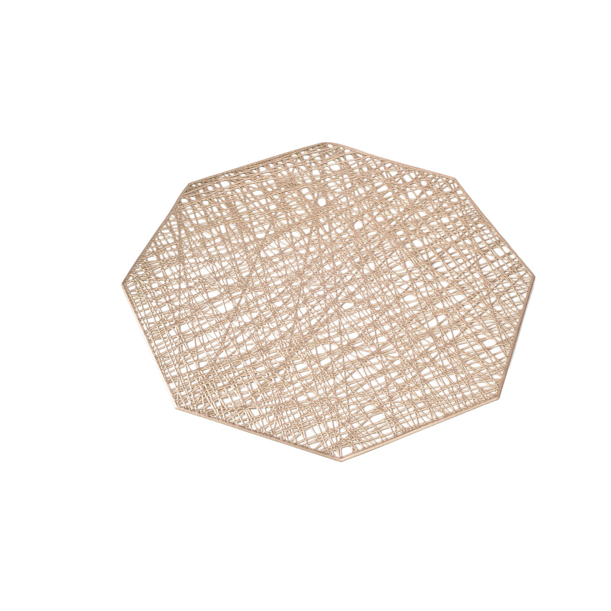 individuales octagono oro rosa-plateado-dorado dim:38x38