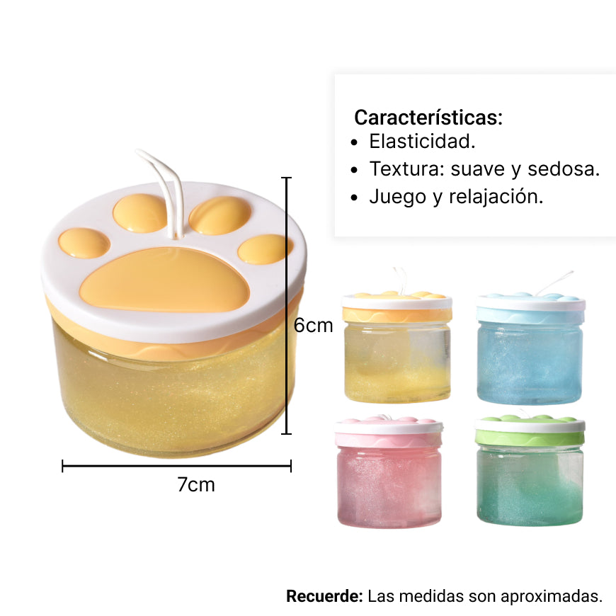 slime huella gel moldeable dim:7cm