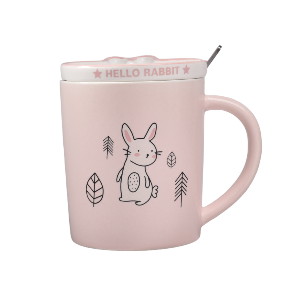 mug pocillo con cuchara ceramica