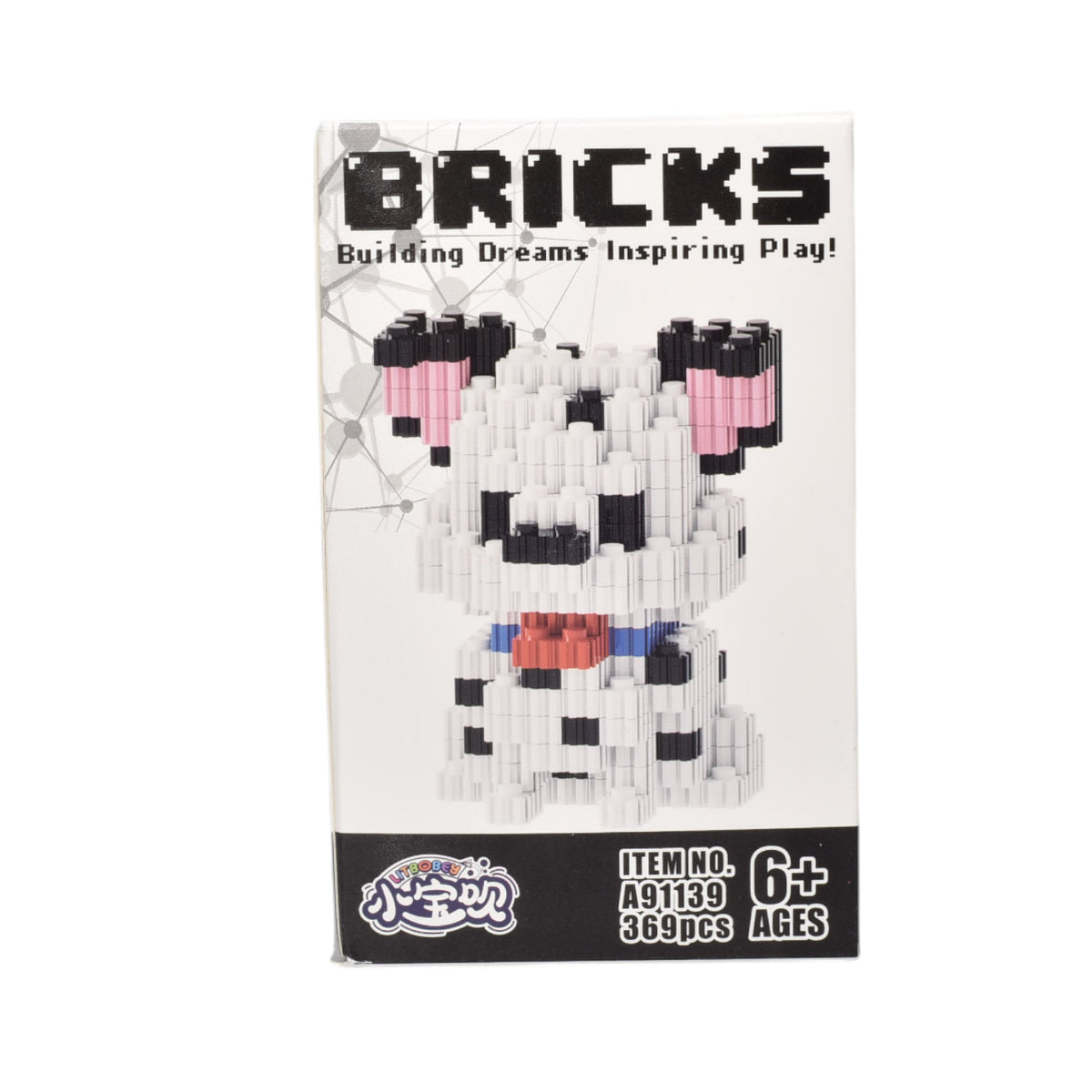 bloques fichas plastica forma perro armable dim:7x7x12