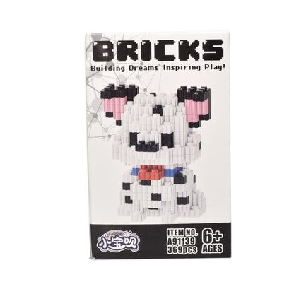 BLOQUES FICHAS PLASTICA FORMA PERRO ARMABLE DIM:7X7X12