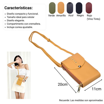 BOLSO BILLETERA DAMA SINTETICO DIM:20X11X5
