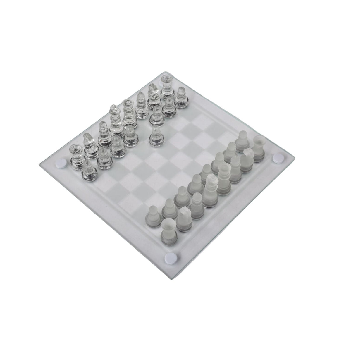 ajedrez de cristal dim:19cm