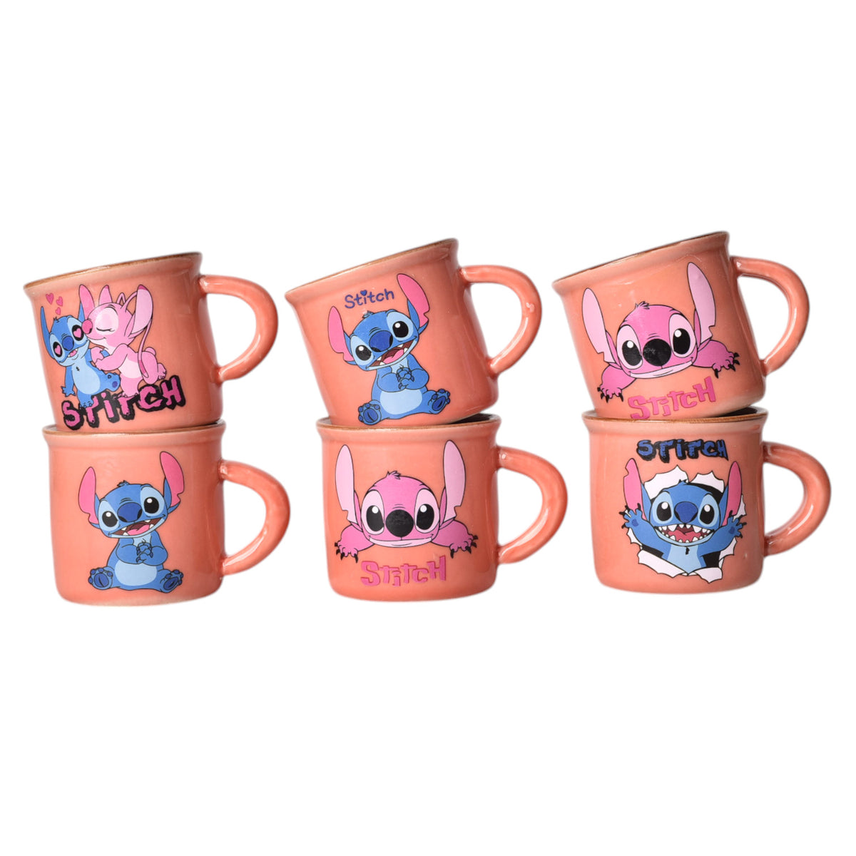 pocillo set x 6 pzas personajes