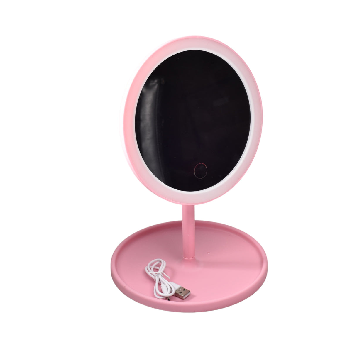 espejo redondo tocador mesa luz led maquillaje dim:17x17x28
