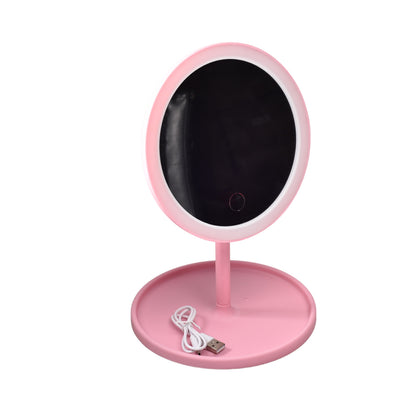 ESPEJO REDONDO TOCADOR MESA LUZ LED MAQUILLAJE DIM:17x17x28