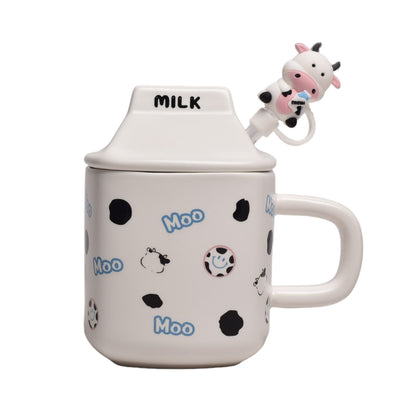MUG POCILLO EN CERAMICA FORMA VACA