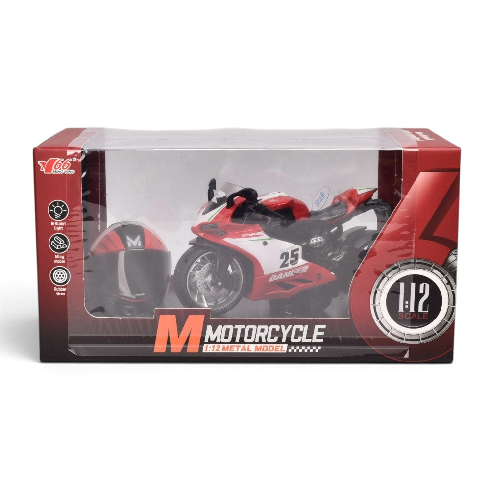 moto con casco coleccinable metalicadim: 22.5*11*11.5cm