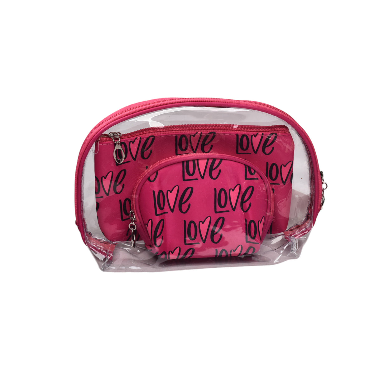 cosmetiquera x 3 unidades maquillaje monedero o bolsa