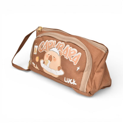 CARTUCHERA CAPYBARA POLIESTER DIM:20X9X7