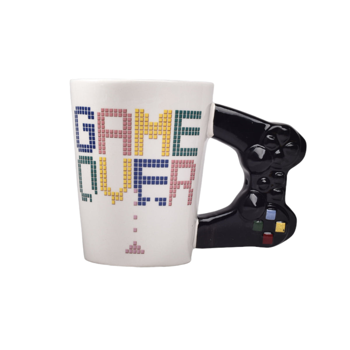 mug pocillo game over control ceramica