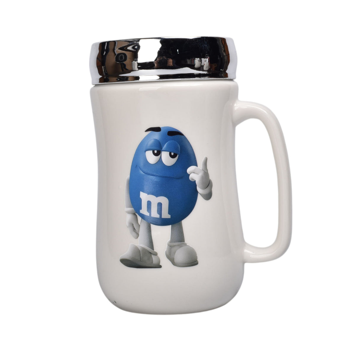 mug pocillo ceramica con tapa personaje 460ml dim:7x7x13