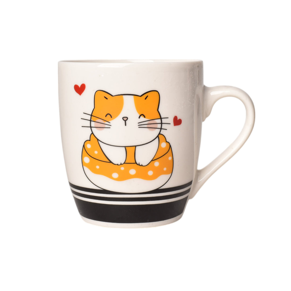 mug pocillo ceramica diseño de gatos 200ml dim:7x7x8