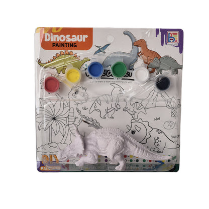 SET KIT DE PINTAR DINOSAURIO CON TEMPERAS