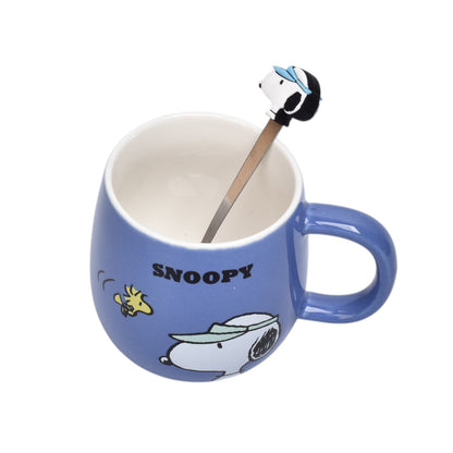 POCILLO CERAMICA SNOOPY PERSONAJE 370ML DIM:9X9