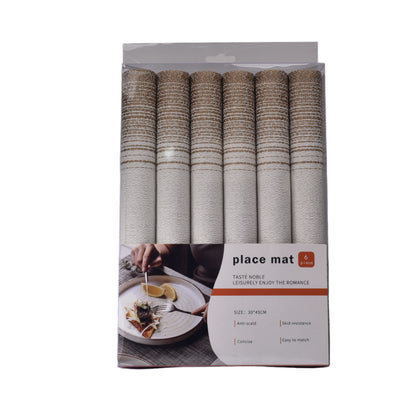 INDIVIDUAL SET 6PCS DIM:30CM