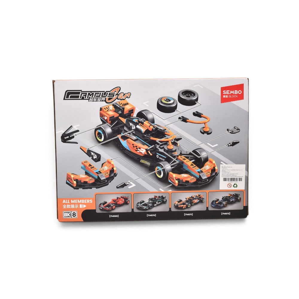 juguete armable carro f1 coleccionable dim: 30*22*5.8