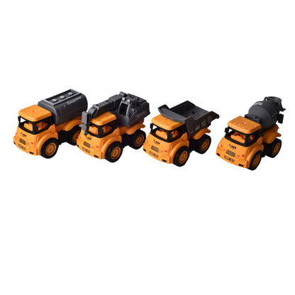 JUGUETE SET POR 4 UNIDADES MAQUINAS DE CONSTRUCCION PLASTICO