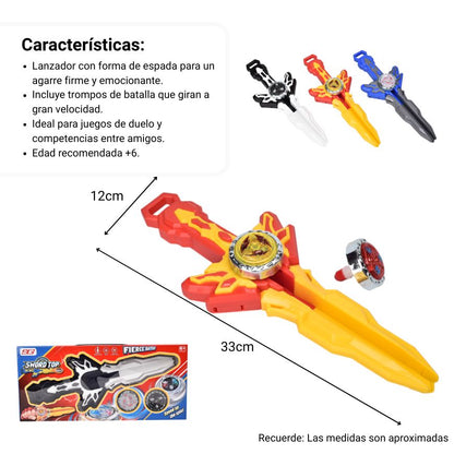 JUGUETE ESPADA CON LUCES Y SONIDO PLASTICO DIM:36X16X5