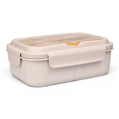 PORTACOMIDA CON CUBIERTOS Y CON TRES COMPARTIMIENTOS PLASTICO 1200ML