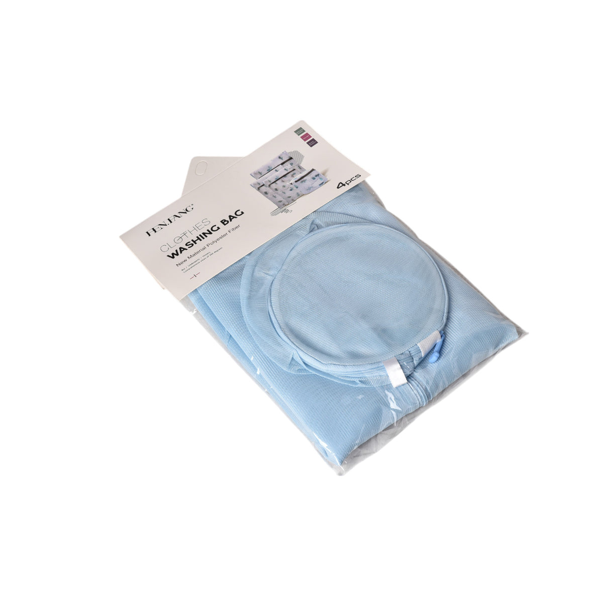 set por 4 unidades bolsa para lavado poliester varios colore