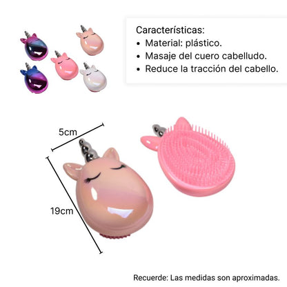 CEPILLO EN PASTA OVALADO FORMA UNICORNIO DIM:6X12X4