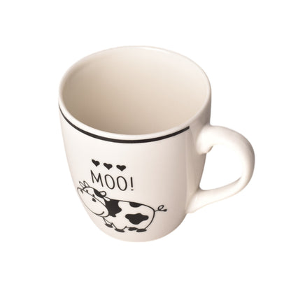 MUG POCILLO CERAMICA DISEÑO DE VACAS 200ML DIM:7X7X8