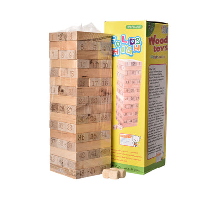 JUGUETE DE MESA JENGA MADERA DIM:8X8X25CM