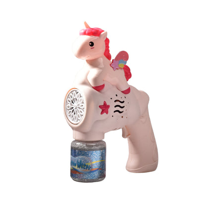 PISTOLA DE BURBUJAS UNICORNIO AZUL Y ROSADA