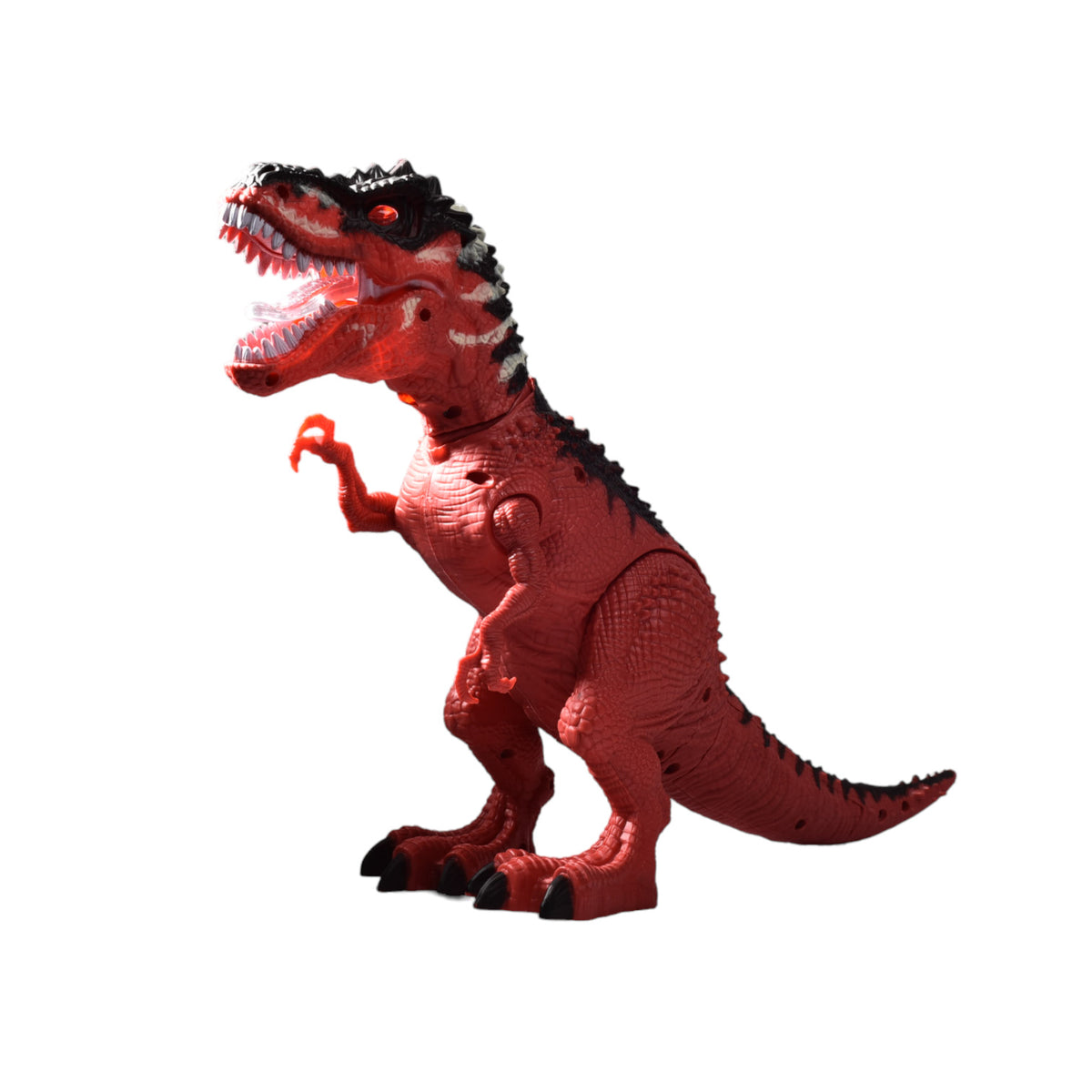 juguete dinosaurio con movimiento luces y sonido
