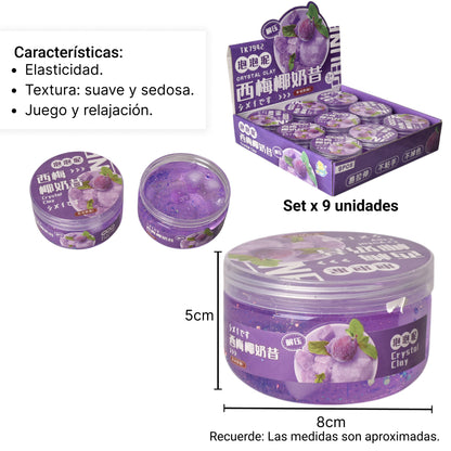 SLIME GEL MOLDEABLE PLASTICO MORADO DIM:5X8
