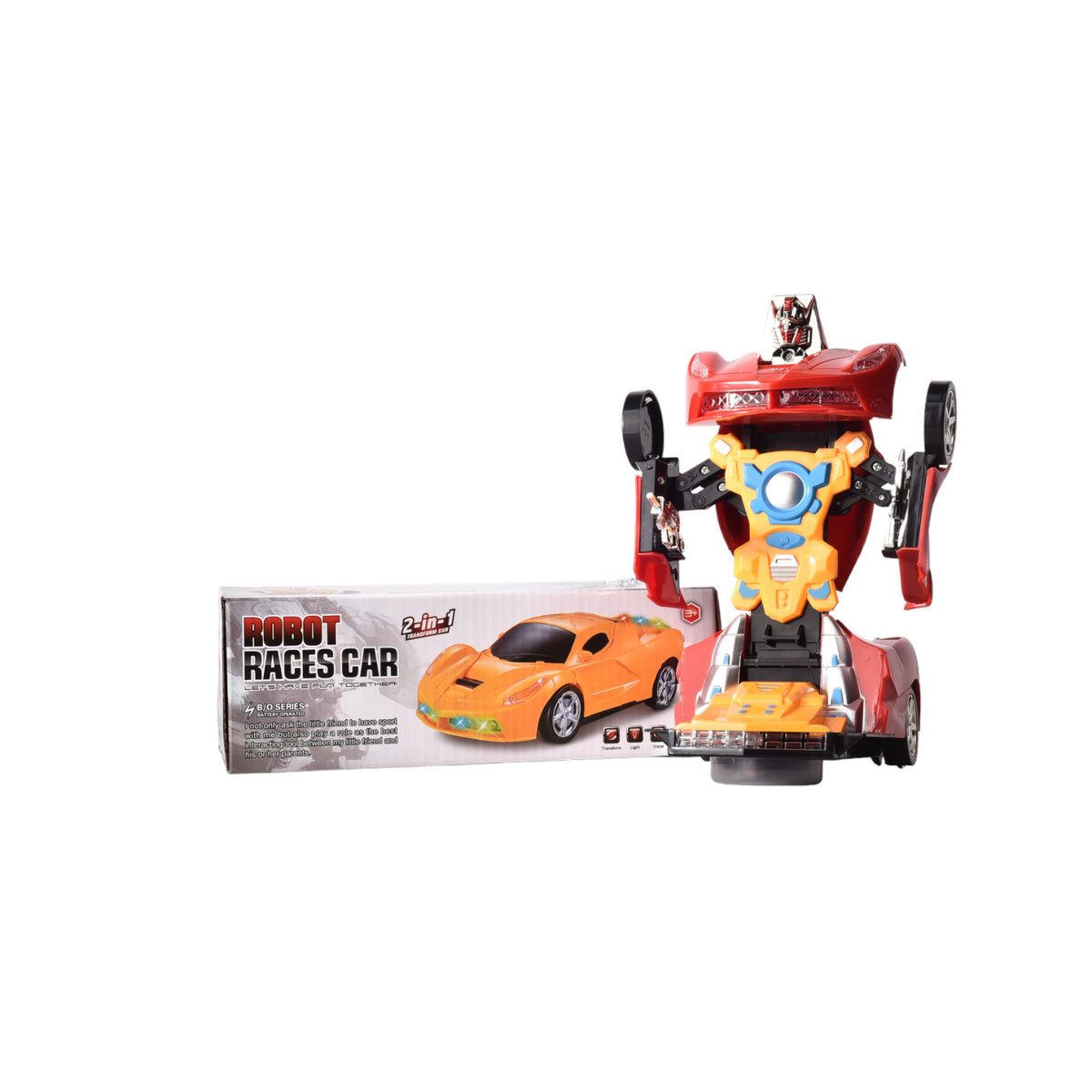 carro robot juguete niños transformable