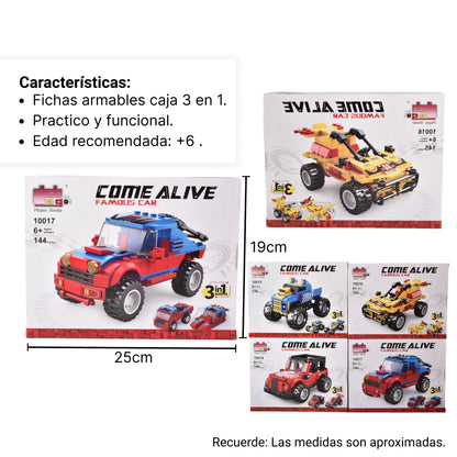 FICHAS DE ARMAR PLASTICO JUGUETE NIÑOS