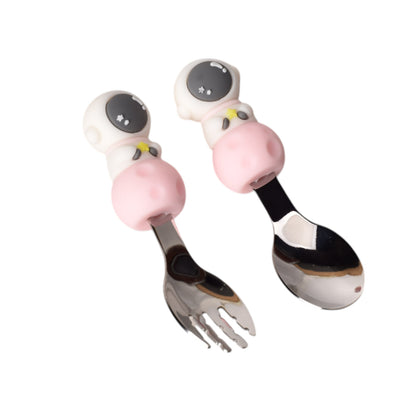 SET CUCHARA Y TENEDOR HIERRO ACERO INOXIDABLE DIM:11*8*3