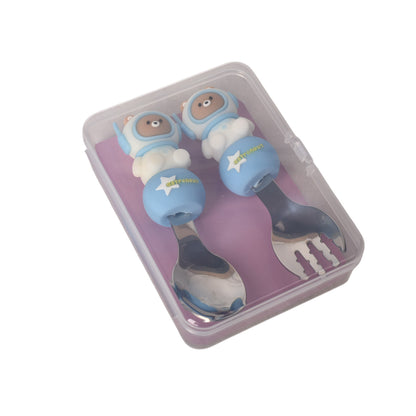 SET CUCHARA Y TENEDOR HIERRO ACERO INOXIDABLE DIM:11*8*3