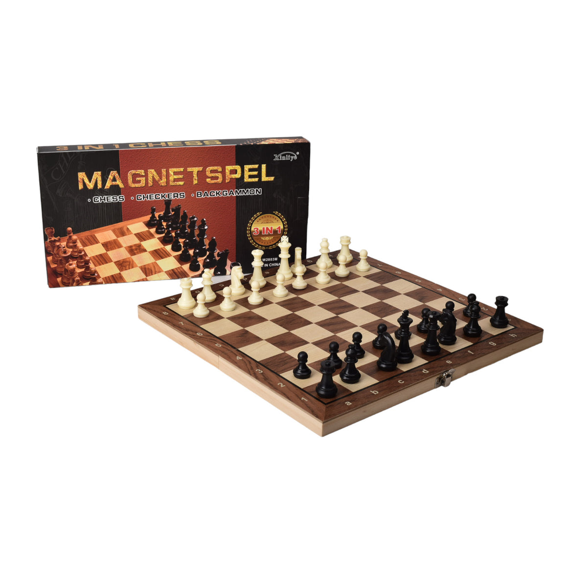 juego de mesa ajedrez madera dim:34x17x3