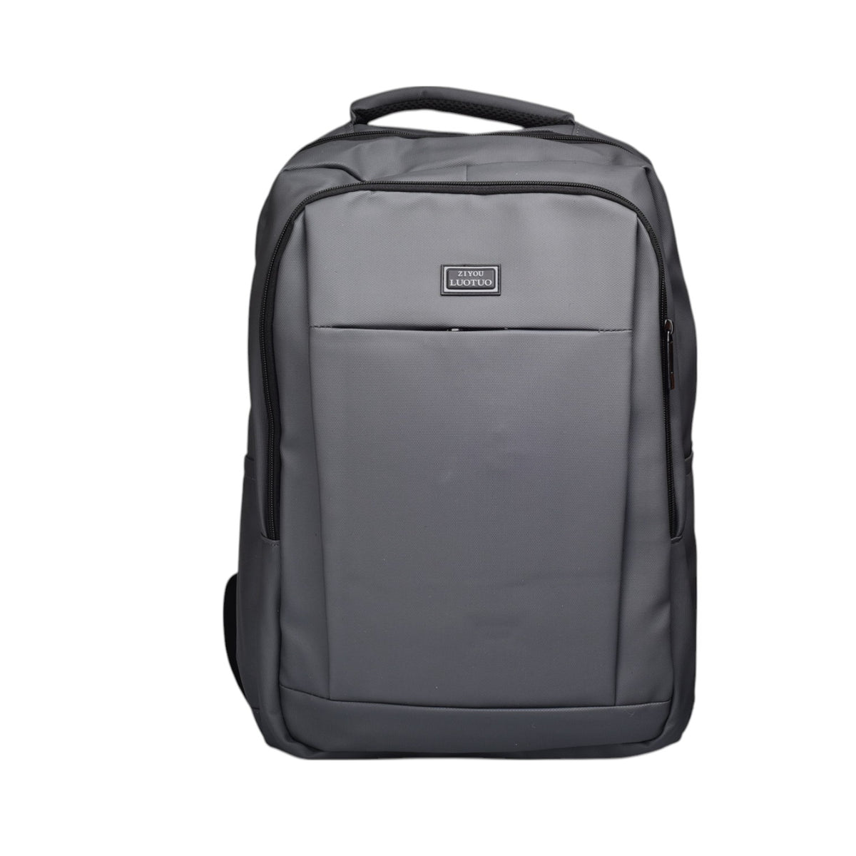 maleta morral poliester negro y gris dim:44x32x14