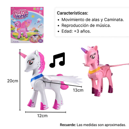 UNICORNIO CON MOVIMIENTO LUZ Y SONIDO