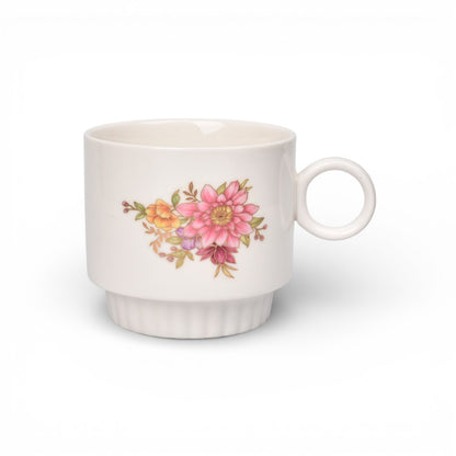 POCILLO SET 4PCS CERAMICA CON BASE 250ML DIM:8X8X7