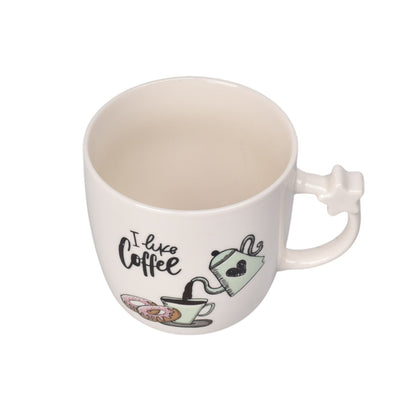 MUG POCILLO CERAMICA 300ML DIM:8X8X8