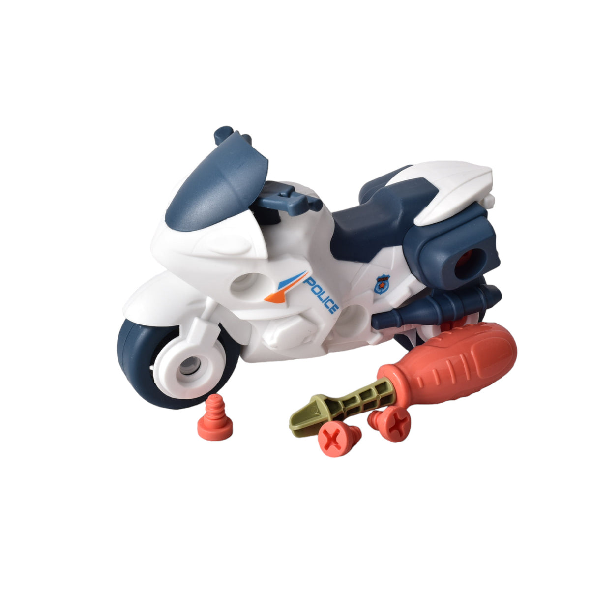 juguete moto armable con accesorios para niños